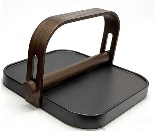 Suport pentru șervețele Magnus - negru, Modern, lemn (22/20/13cm) - Mömax