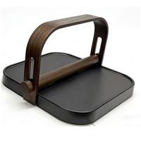 Suport pentru șervețele Magnus - negru, Modern, lemn (22/20/13cm) - Mömax
