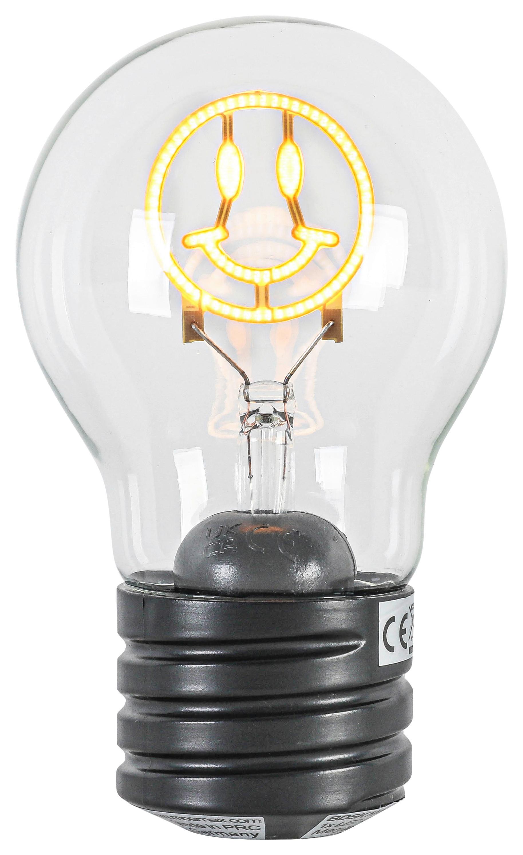 LED-DEKOLEUCHTE BIRNI - Transparent/Schwarz, Modern, Glas/Kunststoff (7/12cm) - Mömax
