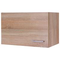 Kuhinjska Zgornja Omarica Samoa, Barva Hrasta - bela/barve aluminija, Konvencionalno, umetna masa/leseni material (60/32/32cm) - FlexWell