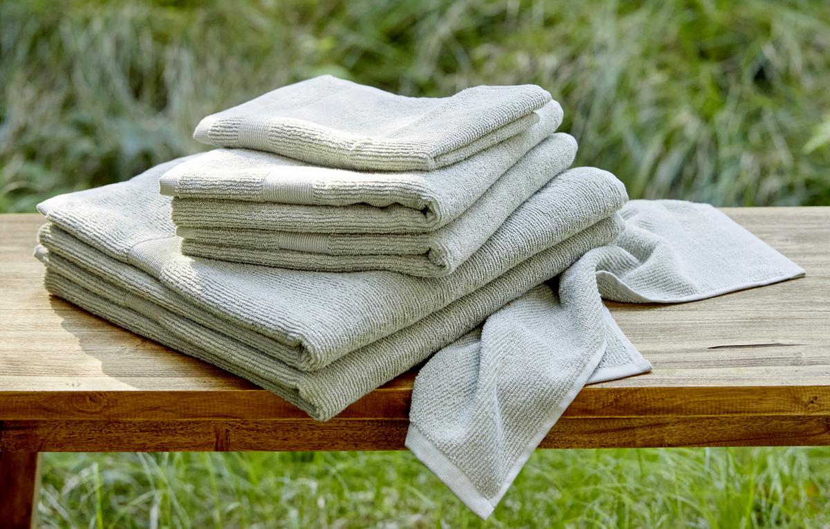 Handtuch Bio Hanna in Grau ca. 50x100cm - Grau, Natur, Textil (50/100cm) - ecoTree