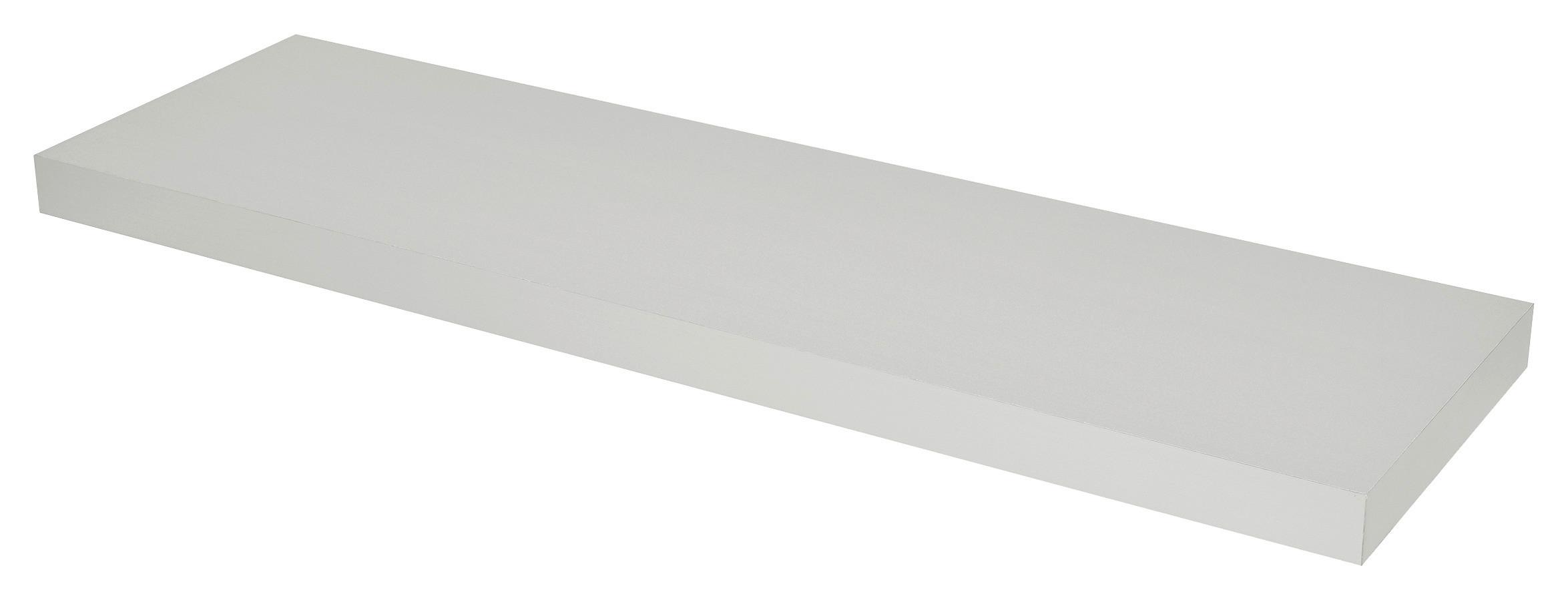 Zidna Polica Anja - boje aluminija, Moderno, drvni materijal (80/3,8/23,5cm) - Modern Living