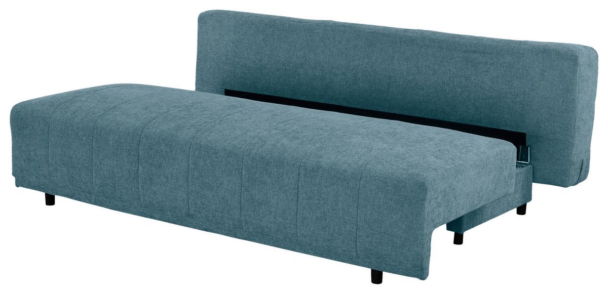 Sofa Daisy - plava/crna, Moderno, drvo/tekstil (194/89/87cm) - Mömax