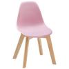 KINDERSTOEL TIBBY - Roze, Modern, Hout/Kunststof (30/58/34cm) - Bessagi Kids