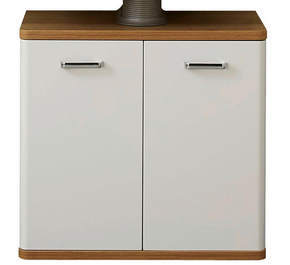 SZAFKA POD UMYWALKĘ NALA - kolor dębowy/biały, Konventionell, materiał drewnopochodny (60/53/33cm) - Xora