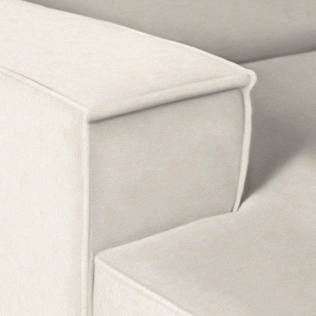 Wohnlandschaft Loft Creme - Creme/Schwarz, Modern, Kunststoff/Textil (172/75/265cm) - Mömax