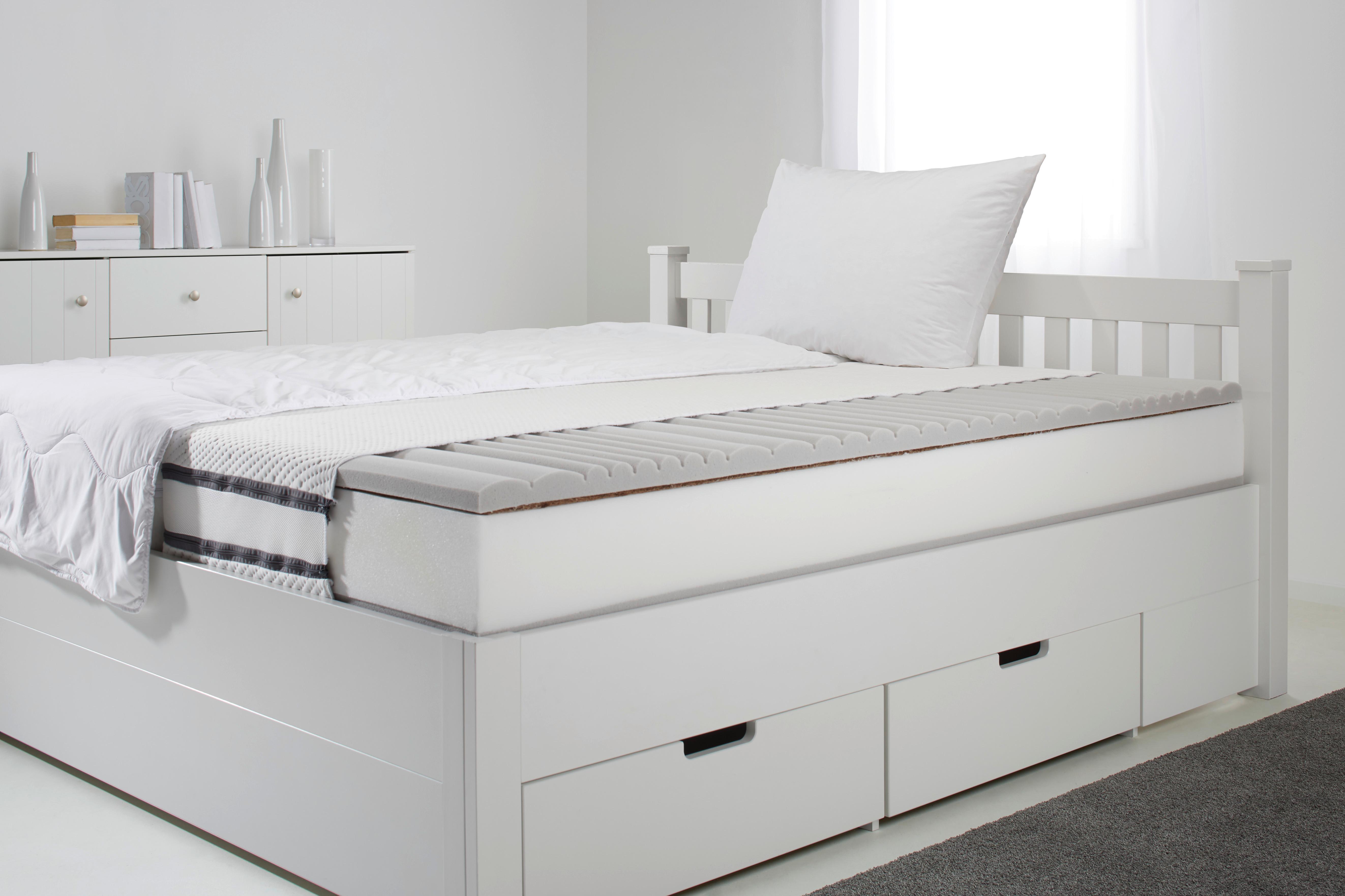 Kaltschaummatratze ca. 90x200cm - Weiß, Textil (90/200cm) - Premium Living