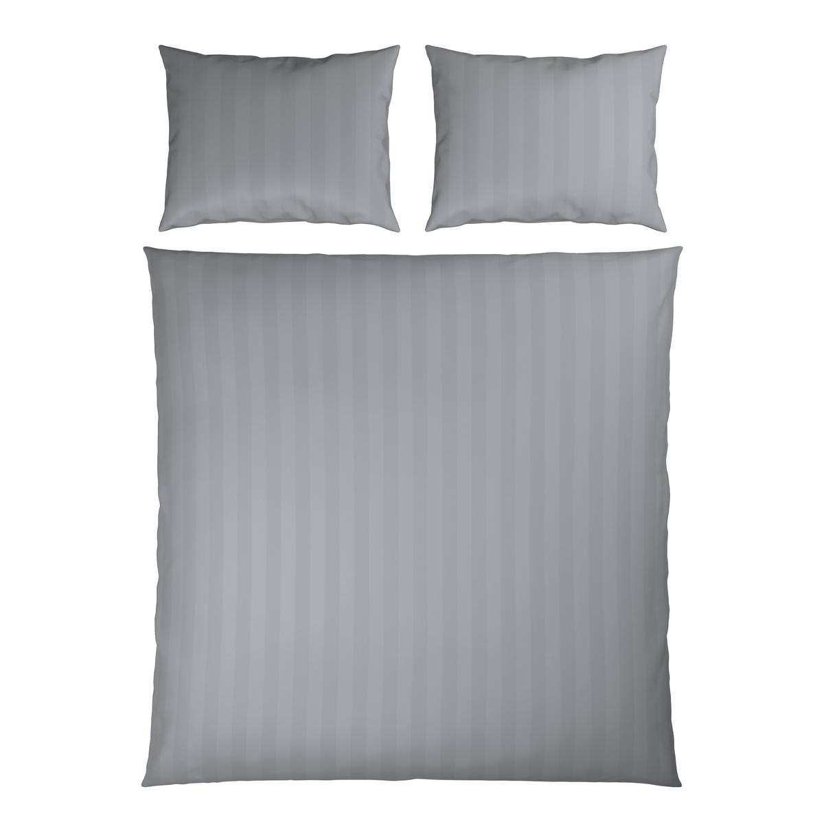 Posteljnina Xenia Streif Xxl, Srebrna, 2x60/80, 200/200 - srebrne barve, Moderno, tekstil (200/200cm) - Premium Living