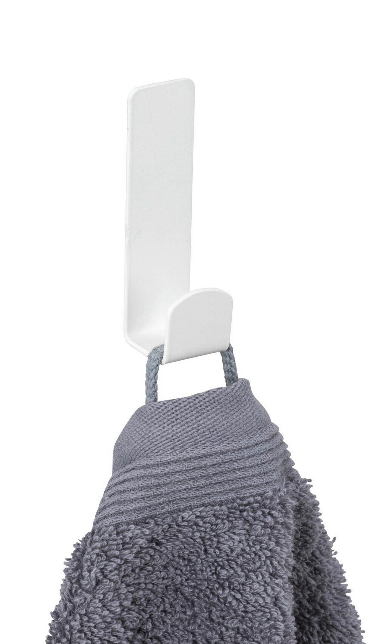 Wandhaken Turbo-Loc Lizan Weiß - Weiß, MODERN, Metall (2/7/2cm) - Mömax