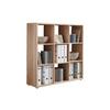 Regal Nizza Typ 13 Sonoma Eiche - Silberfarben/Sonoma Eiche, MODERN, Holzwerkstoff/Kunststoff (106,5/108,5/33cm) - MID.YOU