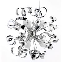 Hängeleuchte Zoe Chromfarben max. 6 Watt - Chromfarben, Design, Metall (50/150cm)