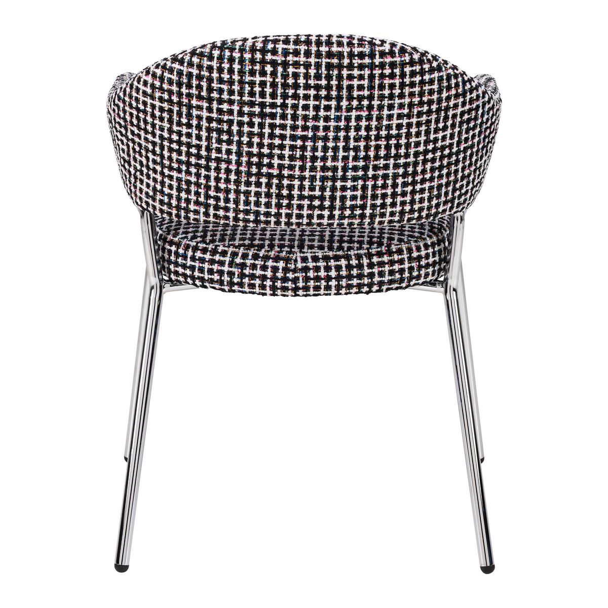 Sessel Coco -Trend- - Chromfarben/Multicolor, Modern, Textil/Metall (60/60/60cm) - Premium Living