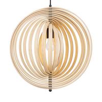 Viseča Nihalna Svetilka Roots - črna/bež, Moderno, kovina/les (50/62,5cm) - MAYTONI