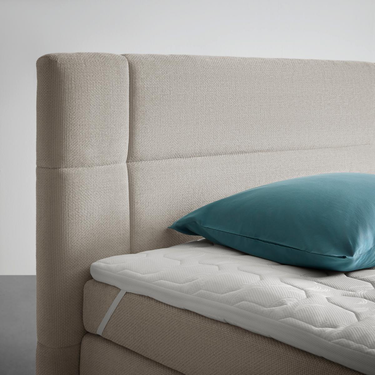 Boxspringbett Palace Beige ca. 160x200cm - Beige, KONVENTIONELL, Kunststoff/Textil (160/200cm) - Premium Living
