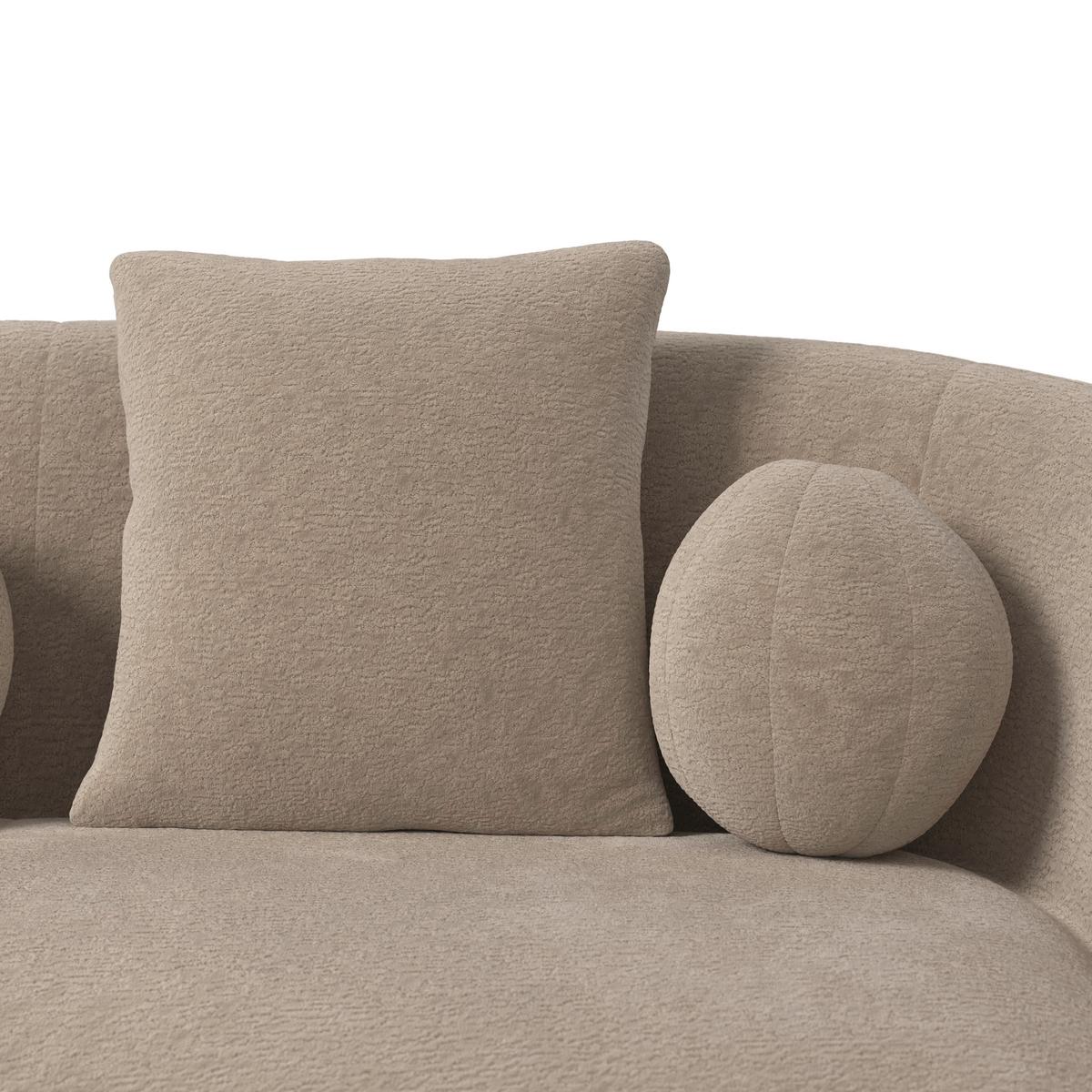Sofa Julie Chenille Beige - Beige, MODERN, Holz/Textil (180/68/82cm)