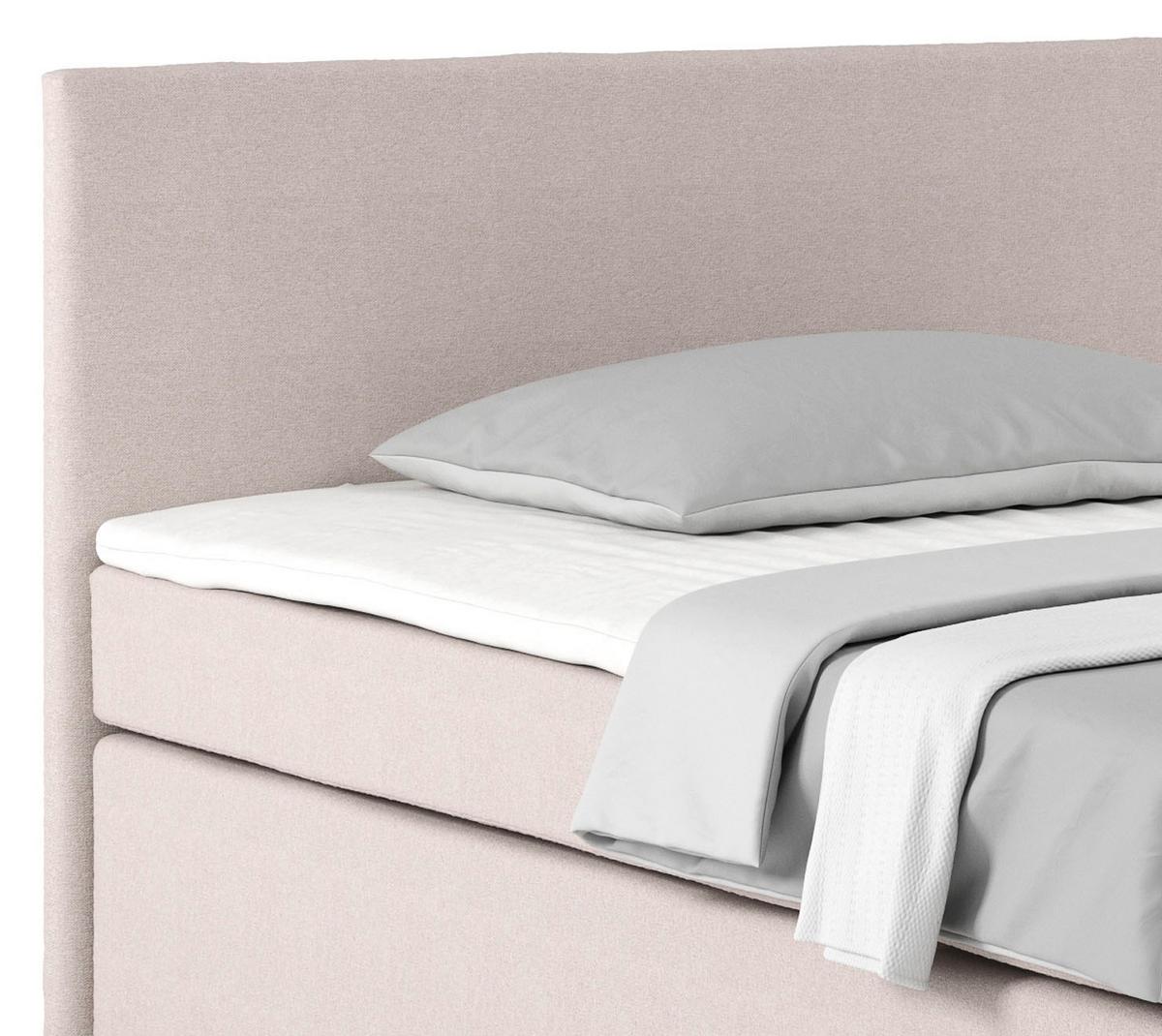 Boxspring Krevet Nero - bež/boje kroma, Konvencionalno, tekstil/metal (140/200cm) - Best Price