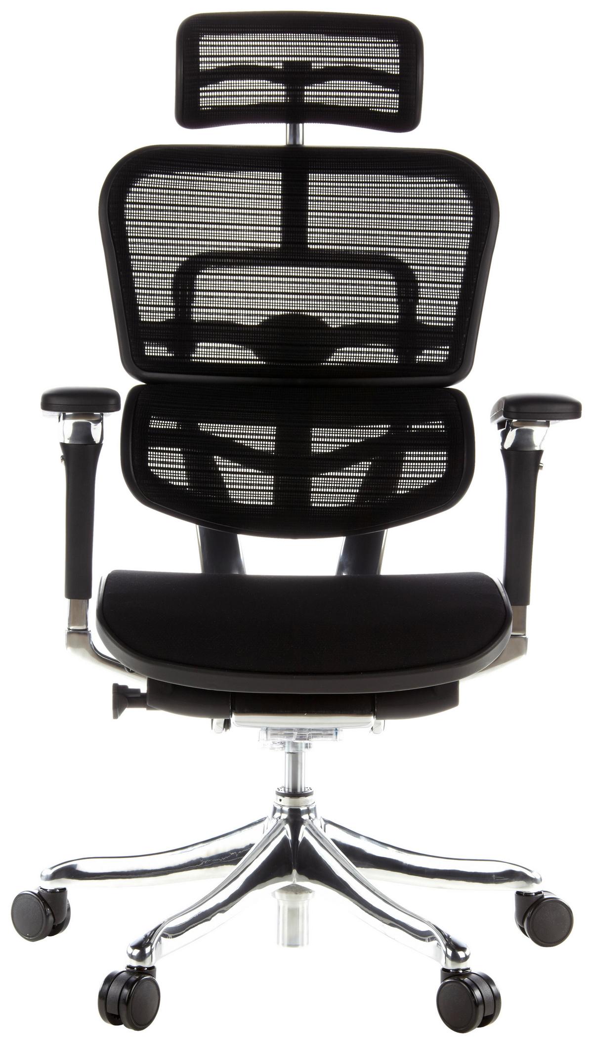 Drehstuhl Ergohuman Ultra G Gen 2 Grau - Silberfarben/Grau, MODERN, Kunststoff/Textil (65/114 - 132/60cm) - MID.YOU