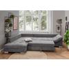 HOEKSOFA ALVITO - Grijs/Zilverkleurig, Design, Hout/Textiel (202/298cm) - P & B