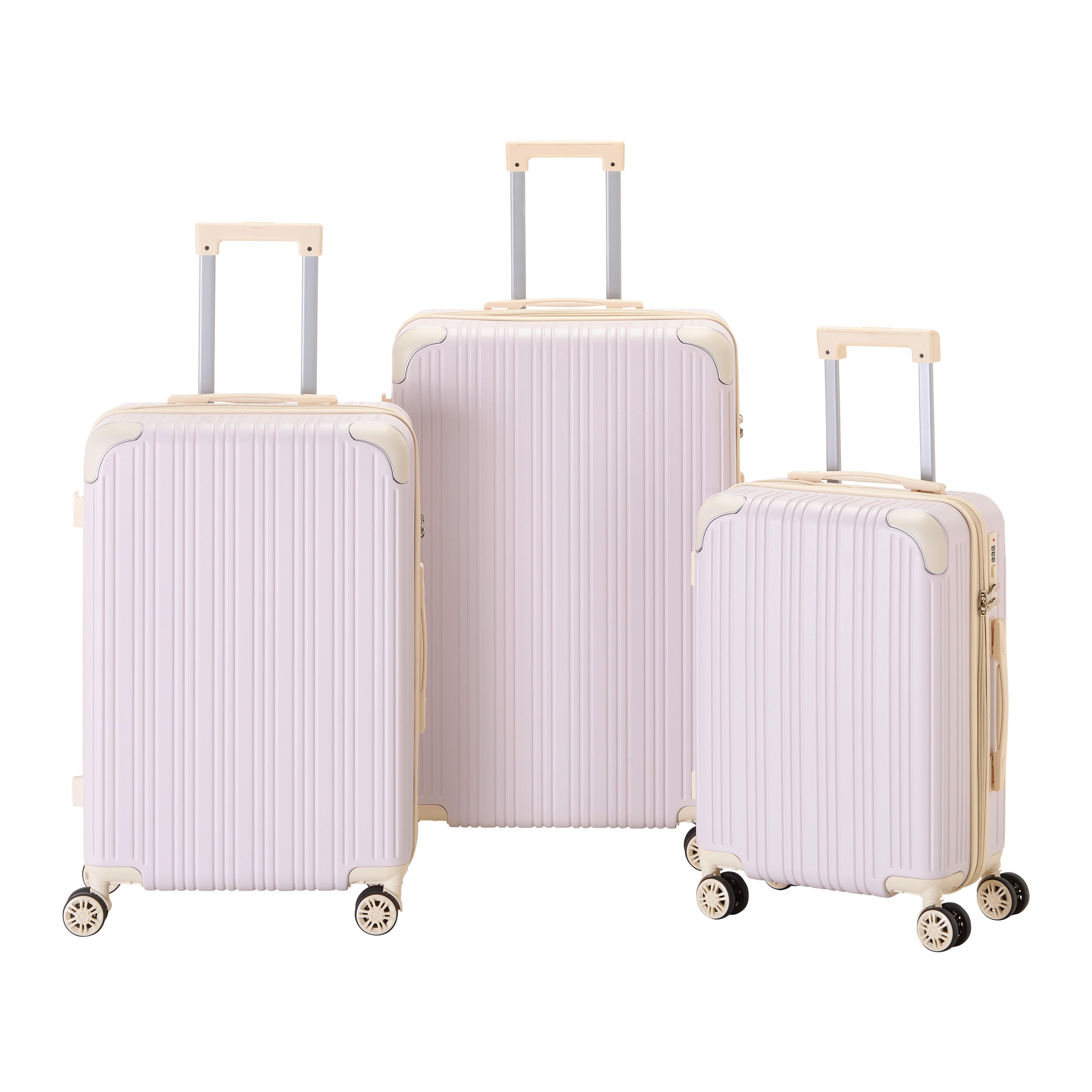 Reisekofferset Madeira Lila, 3-teilig - Lila, KONVENTIONELL, Kunststoff/Textil - Mömax