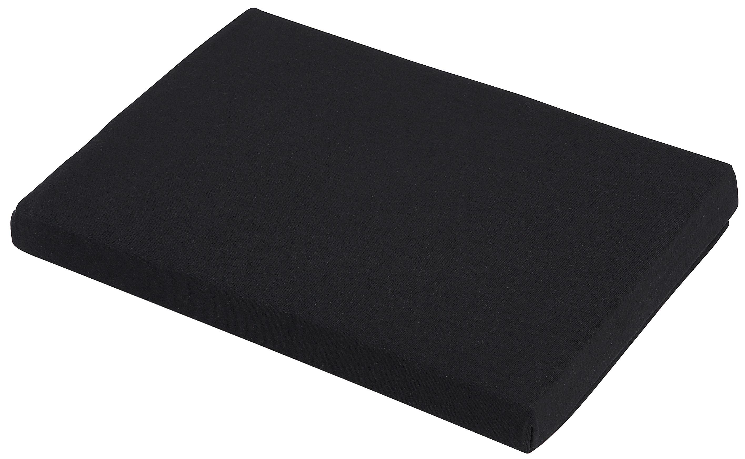 Cearşaf cu elastic Basic - negru, textil (100/200cm) - Modern Living