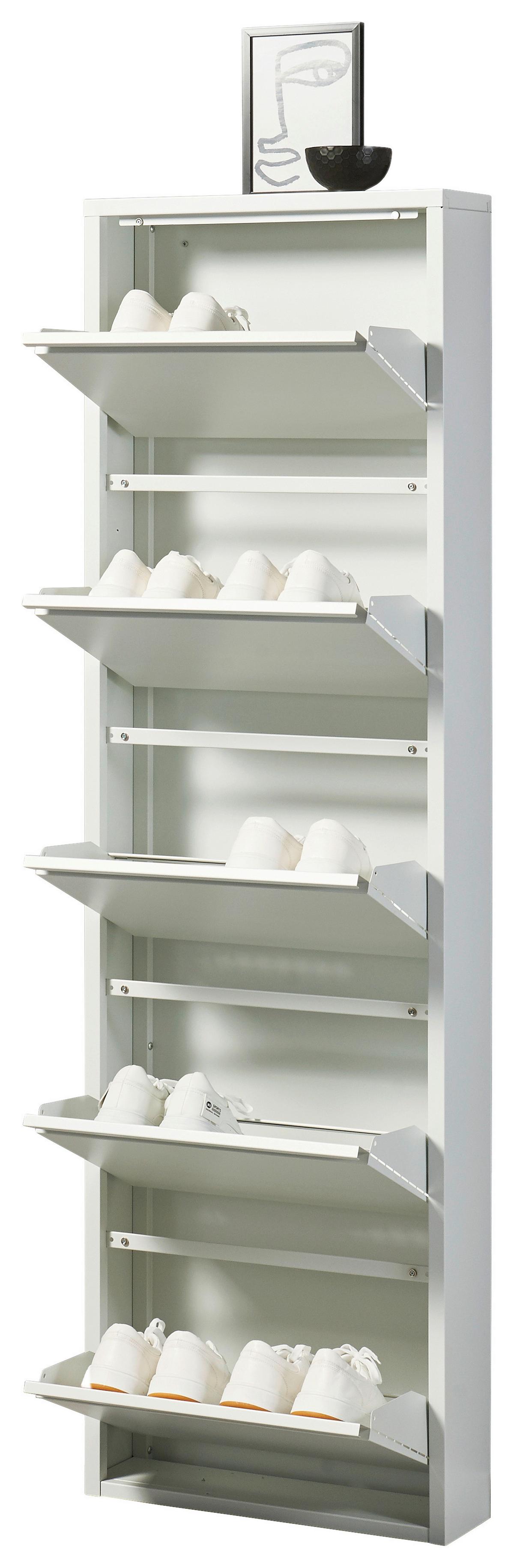 Schuhkipper Bert Weiß - Weiss, Konventionell, Metall (51/170/16cm) - Mömax