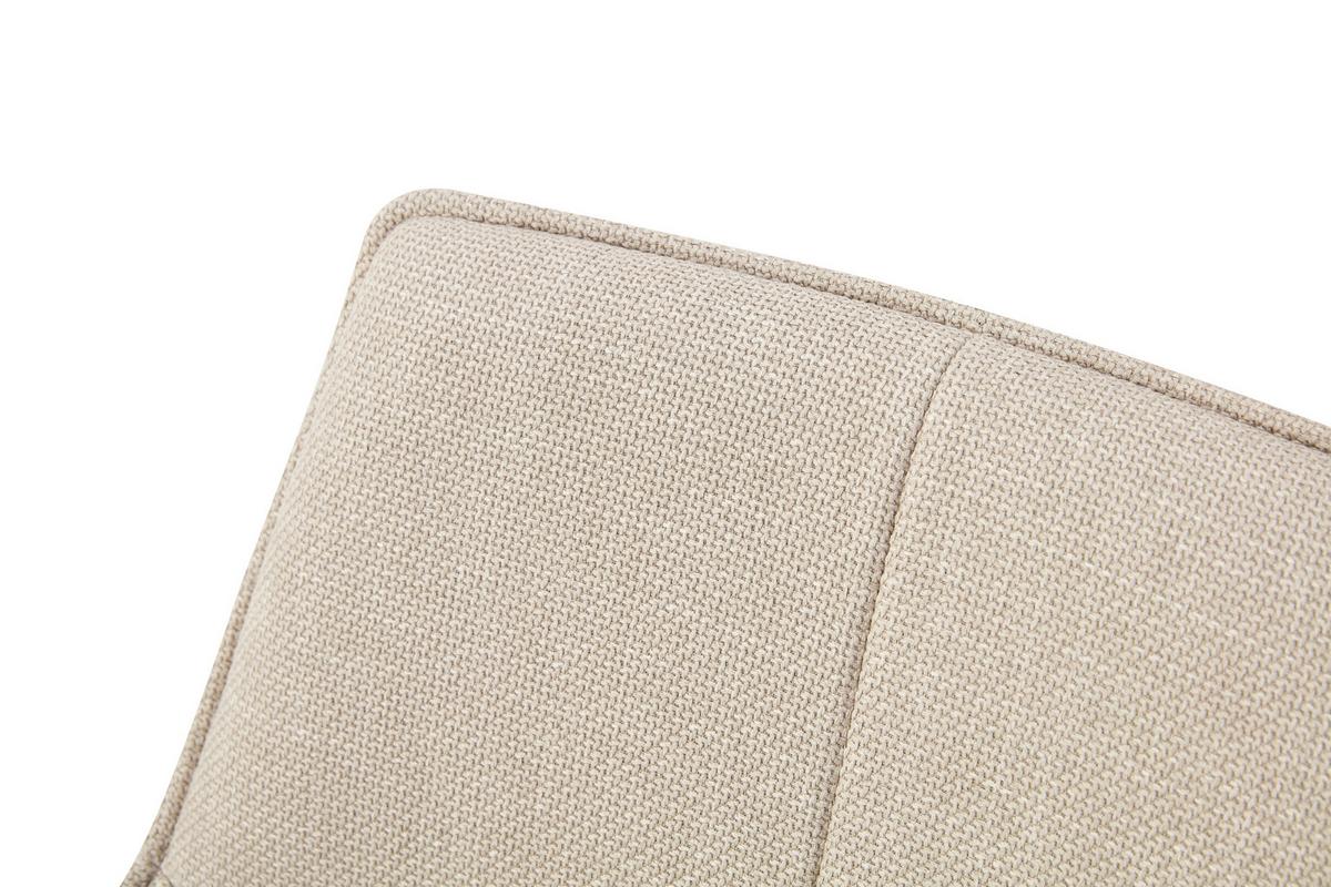 ARMLEHNSTUHL-SET JANA - Creme/Schwarz, Modern, Textil/Metall (57/91/64cm) - MID.YOU