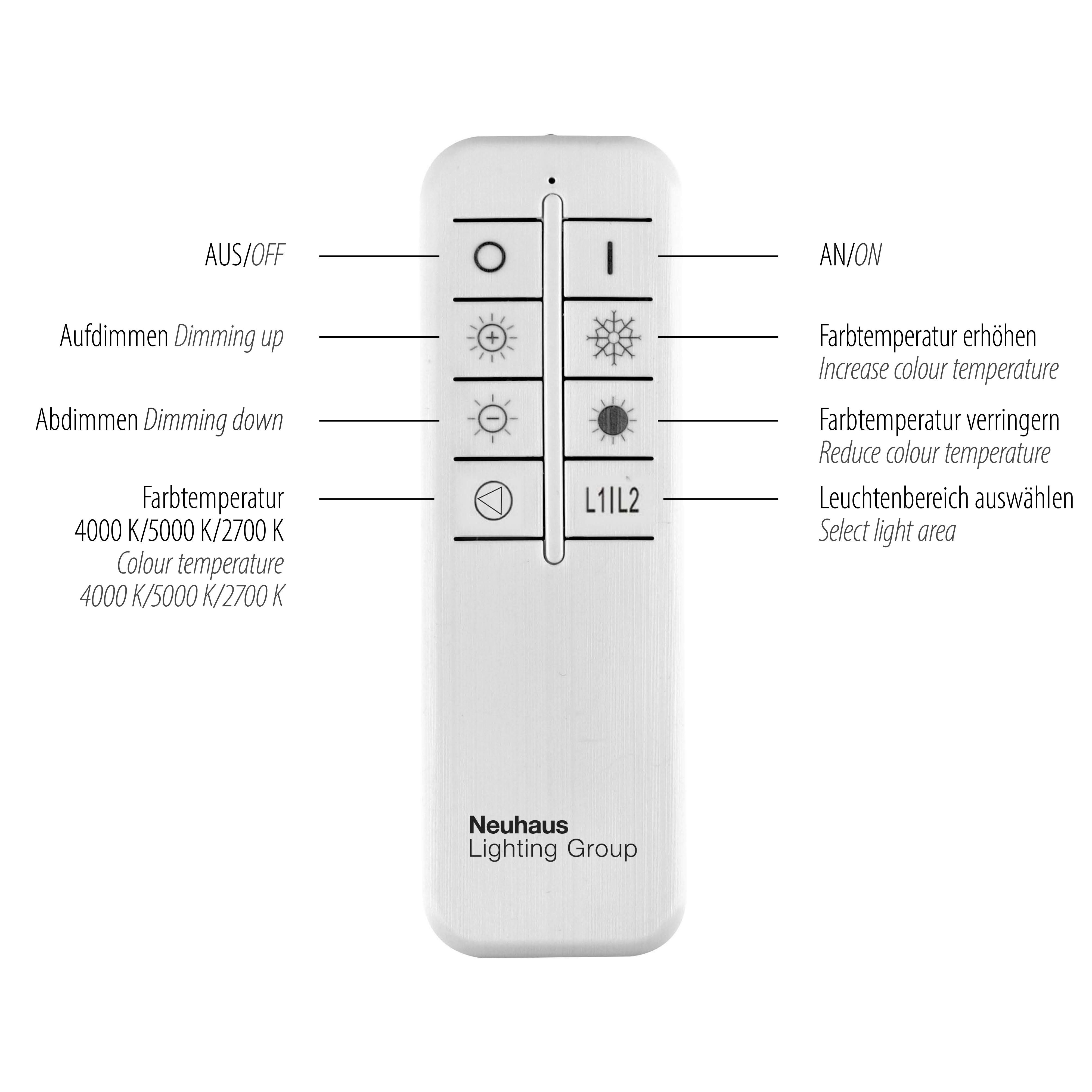 Stropna Led-svetilka Asmin, Srebrna, 2 X 16 W - srebrne barve, Moderno, kovina/umetna masa (109,5/25,5/6cm)