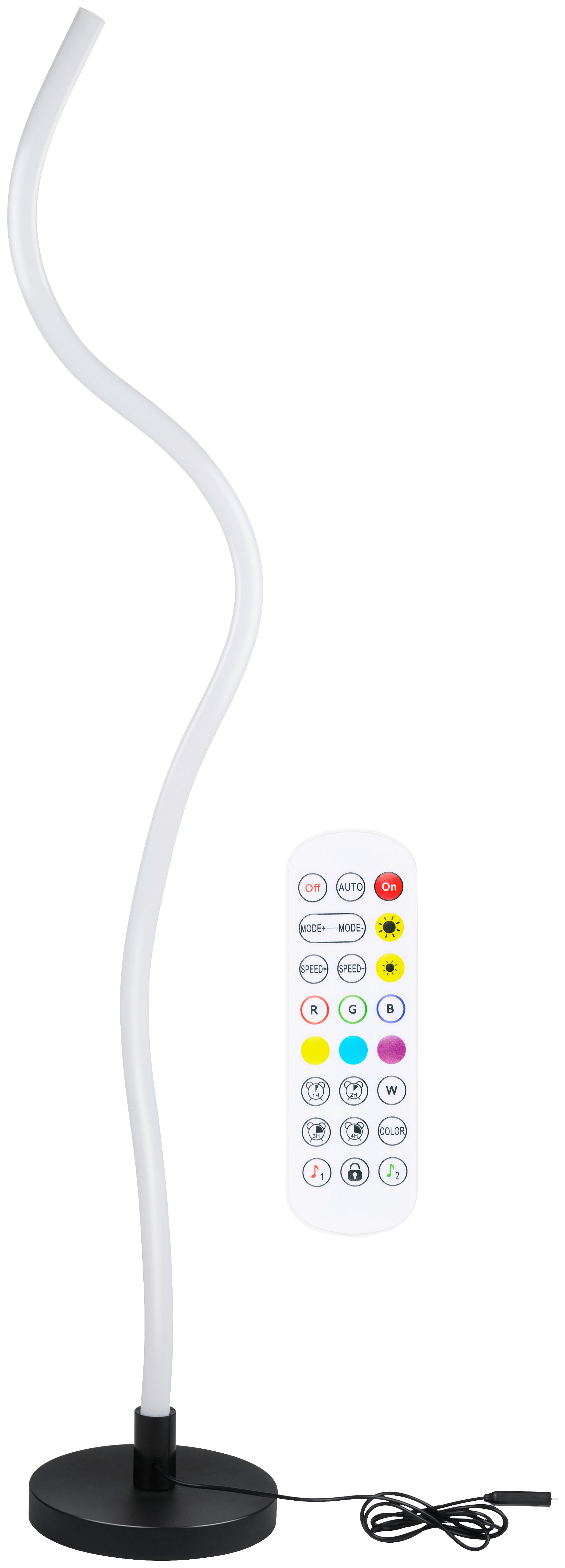 Stehleuchte Grundig Transparent max. 5 Watt - Transparent, MODERN, Kunststoff/Metall (16/16/122cm) - Grundig