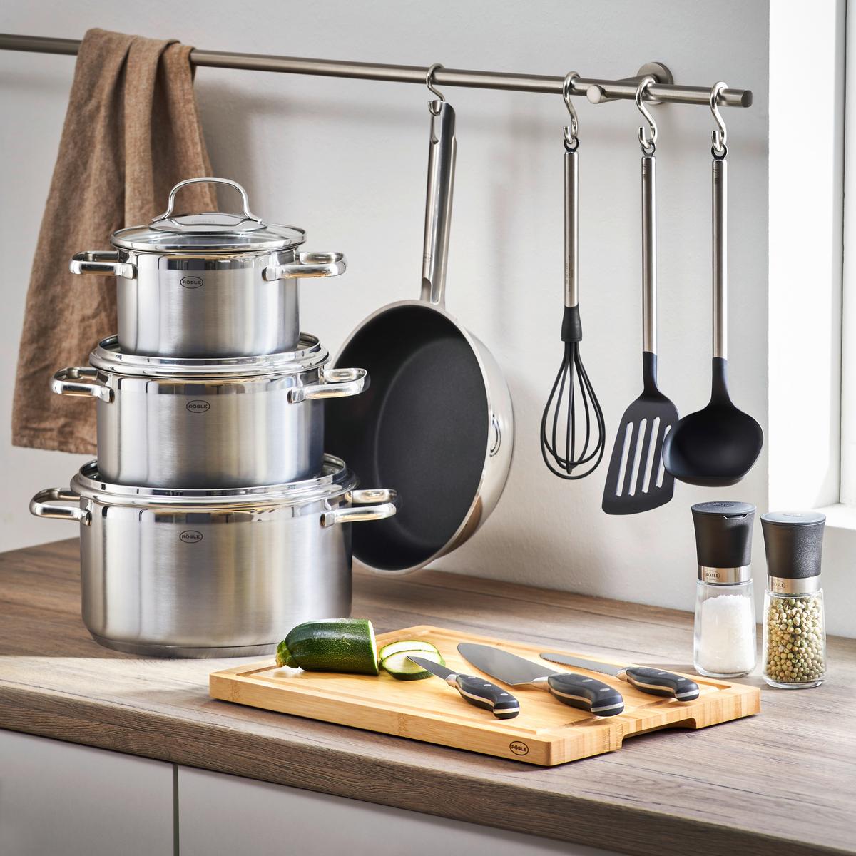 ZESTAW GARNKÓW 13605 RÖSLE - Basics, metal (37,8/29/59cm) - Rösle