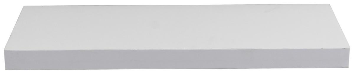 PÓŁKA ŚCIENNA SIMPLE - biały, Basics, materiał drewnopochodny/metal (60/3,8/23,5cm) - Boxxx