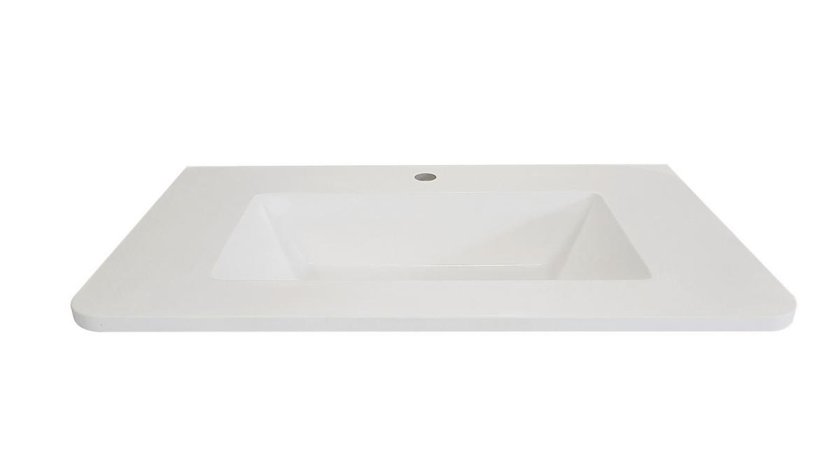 Umivaonik Lyra - bijela, Moderno, prirodni materijali (81/15/46cm)