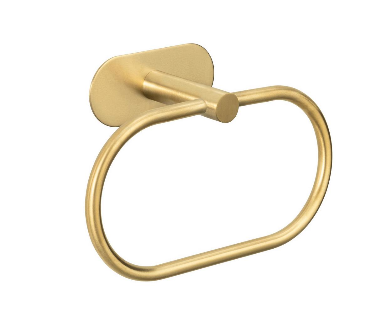 Handtuchhalter in Goldfarben - Goldfarben, LIFESTYLE, Metall (20,5/12,5/7,5cm) - Mömax