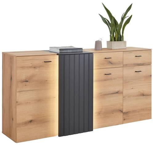 Komoda Verdana - Moderno, drvni materijal/metal (177,9/88/44,8cm) - Modern Living