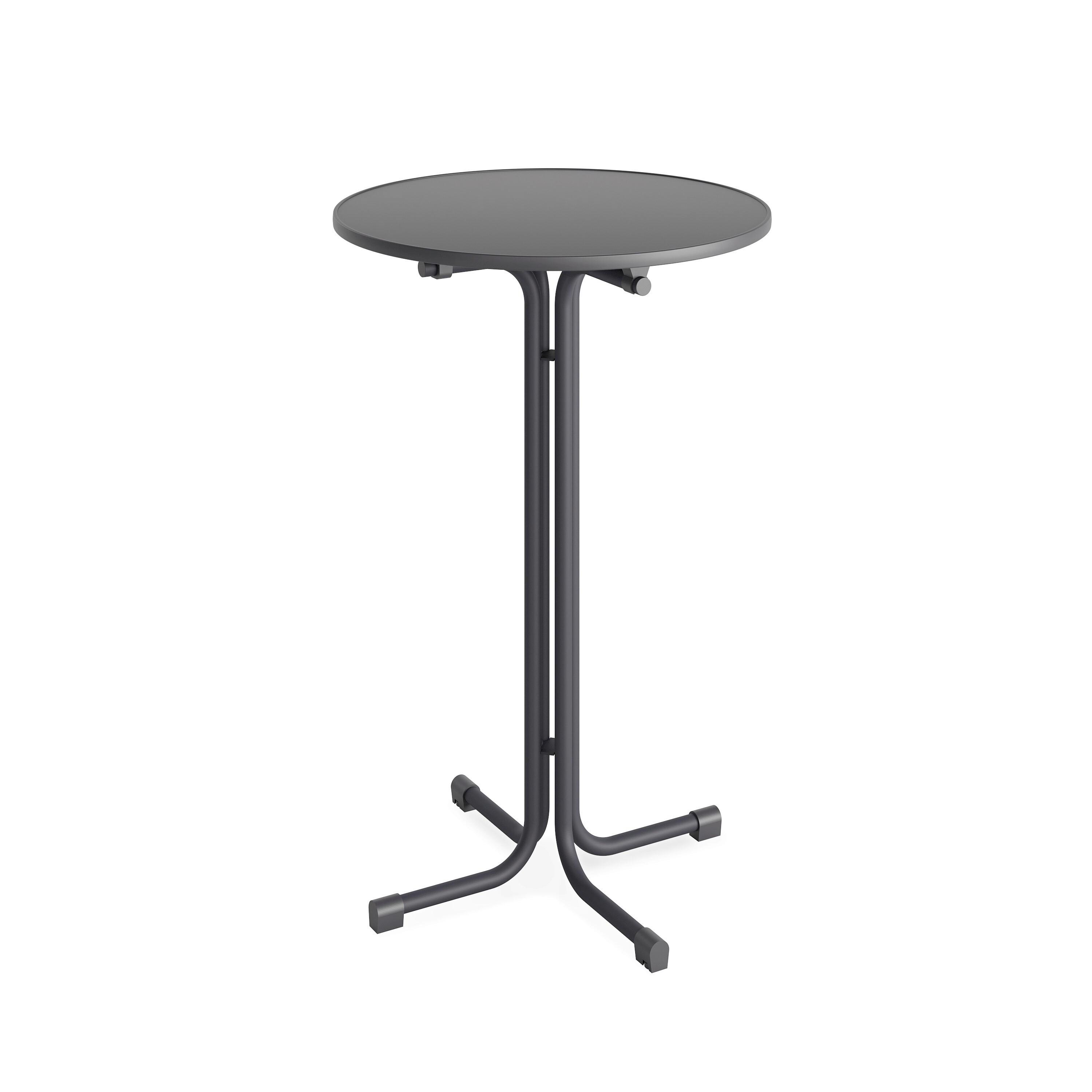 Garten-Bartisch Berlin Anthrazit - Anthrazit, LIFESTYLE, Holz/Kunststoff (70/109/70cm) - Gardenson