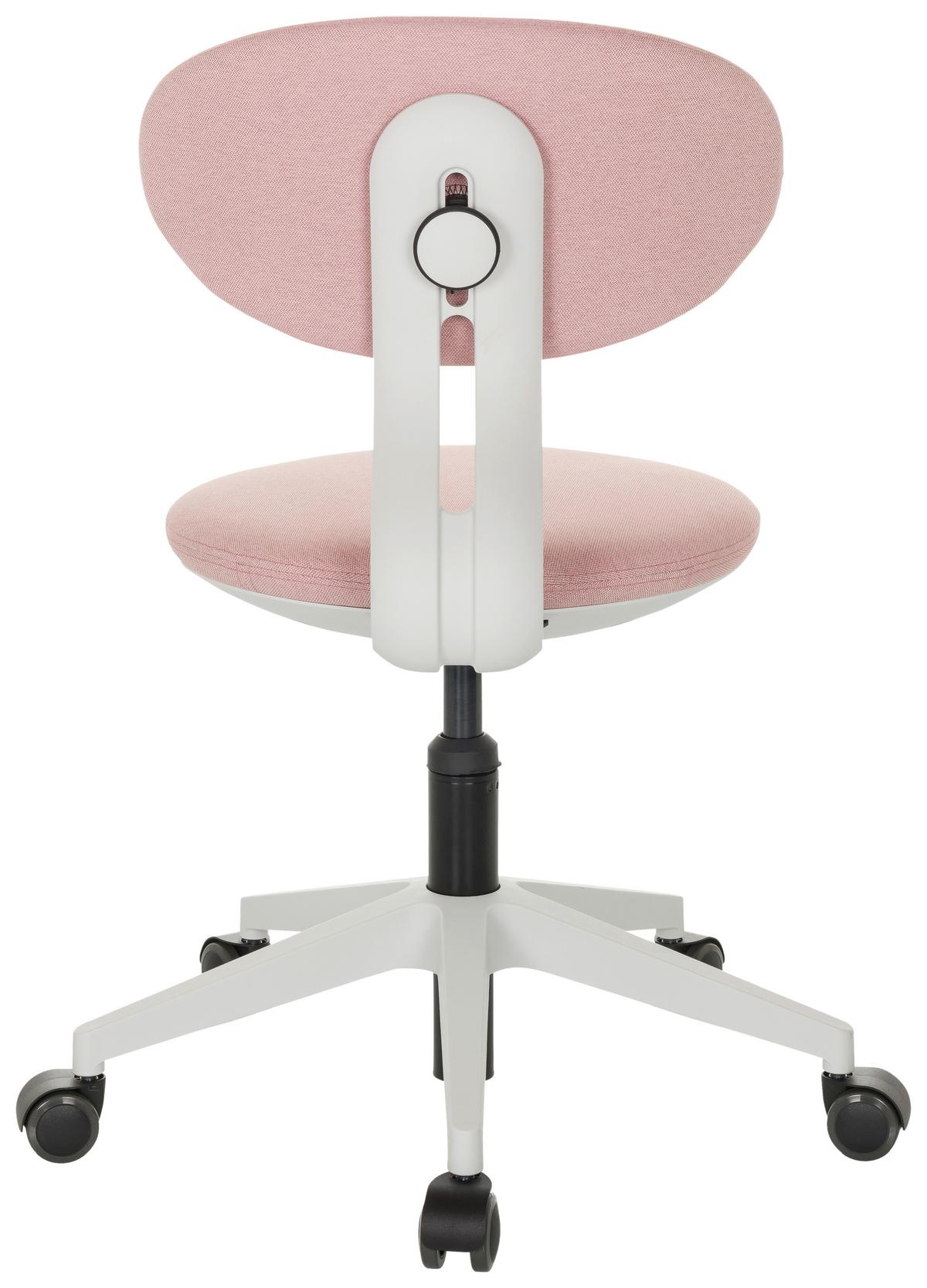 Otroški Vrtljivi Stol Minimovo, Roza - roza/bela, Basics, umetna masa/tekstil (42/66-87/52cm) - MID.YOU