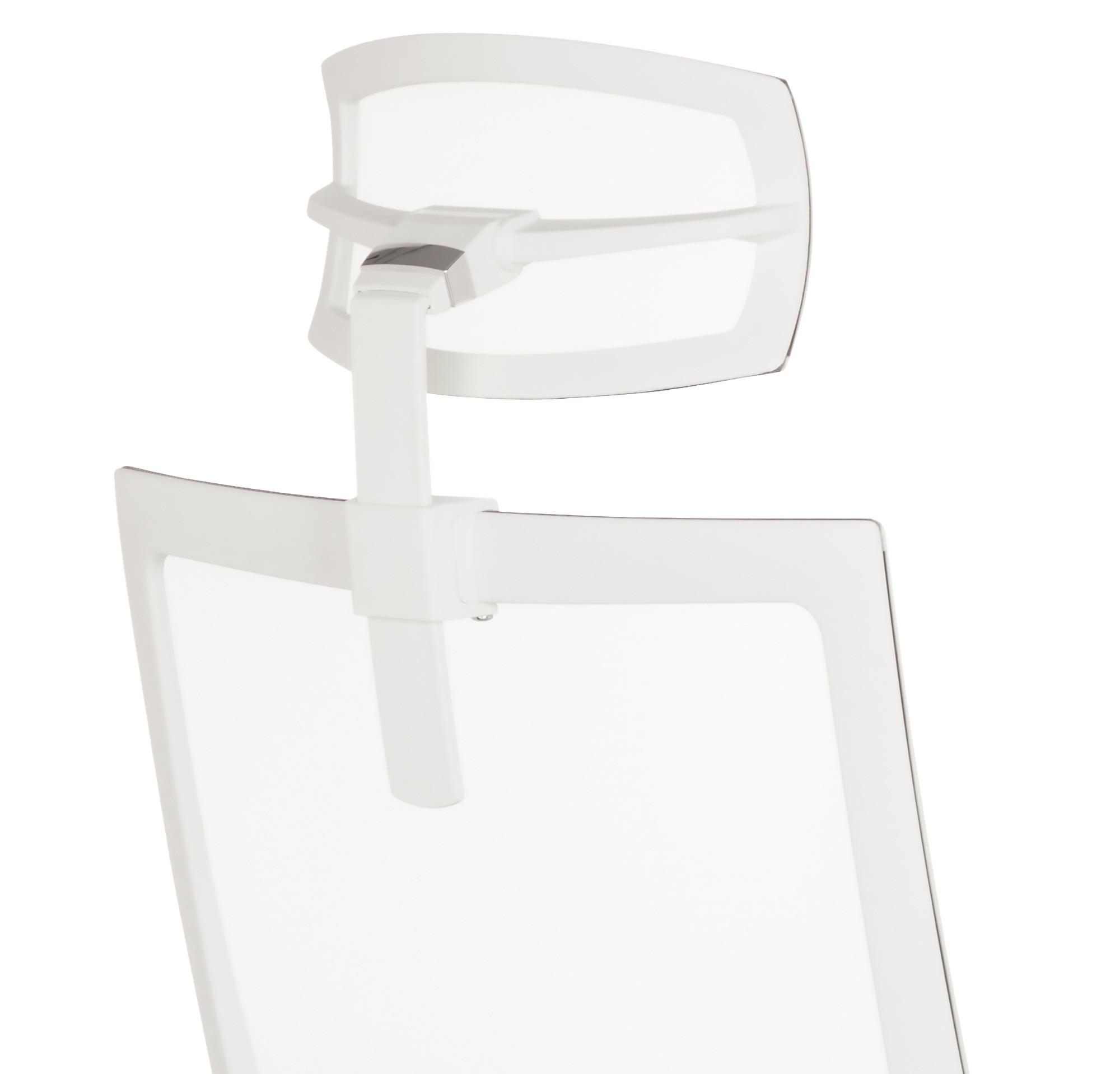 Naslon Za Glavo Aspen, Bela - bela, Basics, umetna masa/tekstil (29/33/10cm) - MID.YOU