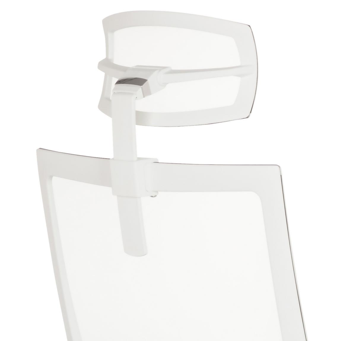 Naslon Za Glavo Aspen, Bela - bela, Basics, umetna masa/tekstil (29/33/10cm) - MID.YOU