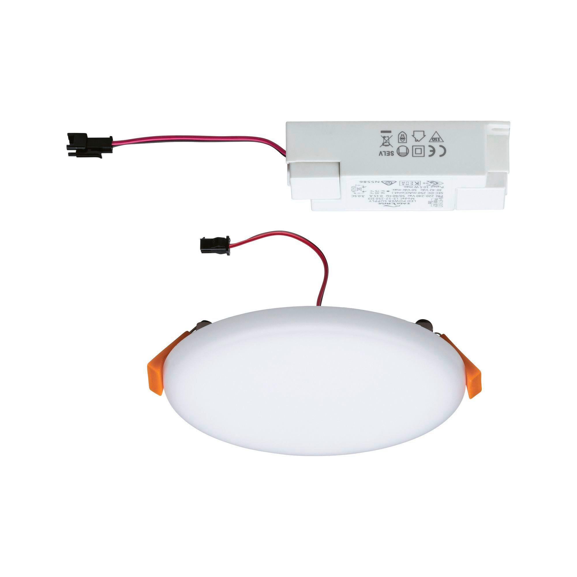 Badezimmer-Einbauleuchte Veluna Varifit max. 8,5 Watt - Weiß, LIFESTYLE, Kunststoff (12,5cm) - Paulmann