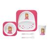 Set Otroške Posode Marlon - pink/bela, Konvencionalno, umetna masa (21,2/21,2/2,1cm) - Mömax