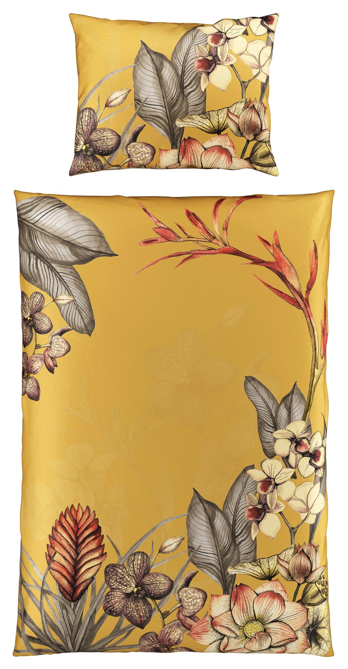 Ágyneműhuzat-garnitúra Cartaxo - sárga, Lifestyle, textil (140/200cm) - Modern Living