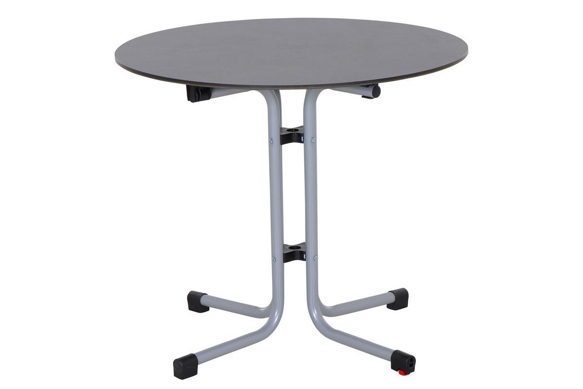 GARTENKLAPPTISCH K95705 - Anthrazit/Silberfarben, KONVENTIONELL, Holz/Kunststoff (80/71cm) - Siena Garden