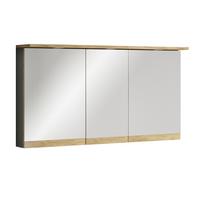 Spiegelschrank Cosila - Honigeiche/Anthrazit, Trend, Glas/Holzwerkstoff (110/59/23cm) - MID.YOU