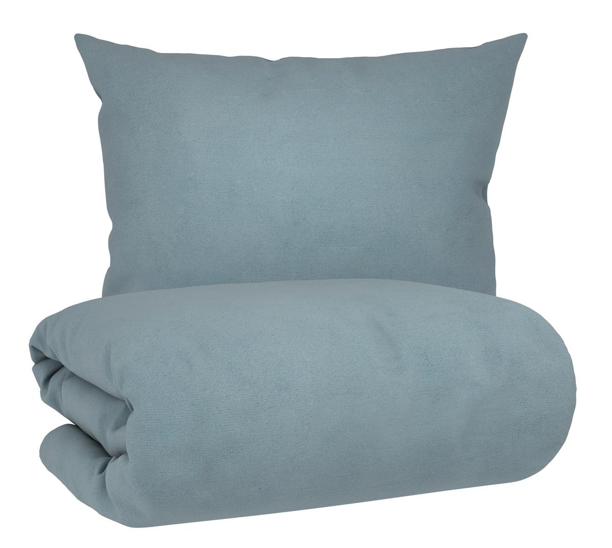 Wendebettwäsche Cashmere Jade ca. 140x200cm - Jadegrün/Petrol, Textil (140/200cm) - Mömax