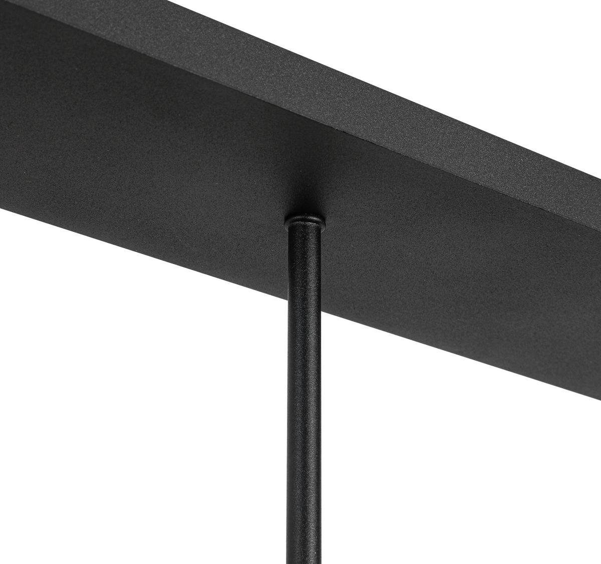 LAMPA SUFITOWA VICI - czarny/kolor chromowy, Trend, tworzywo sztuczne/metal (60/16/34,5cm) - Novel