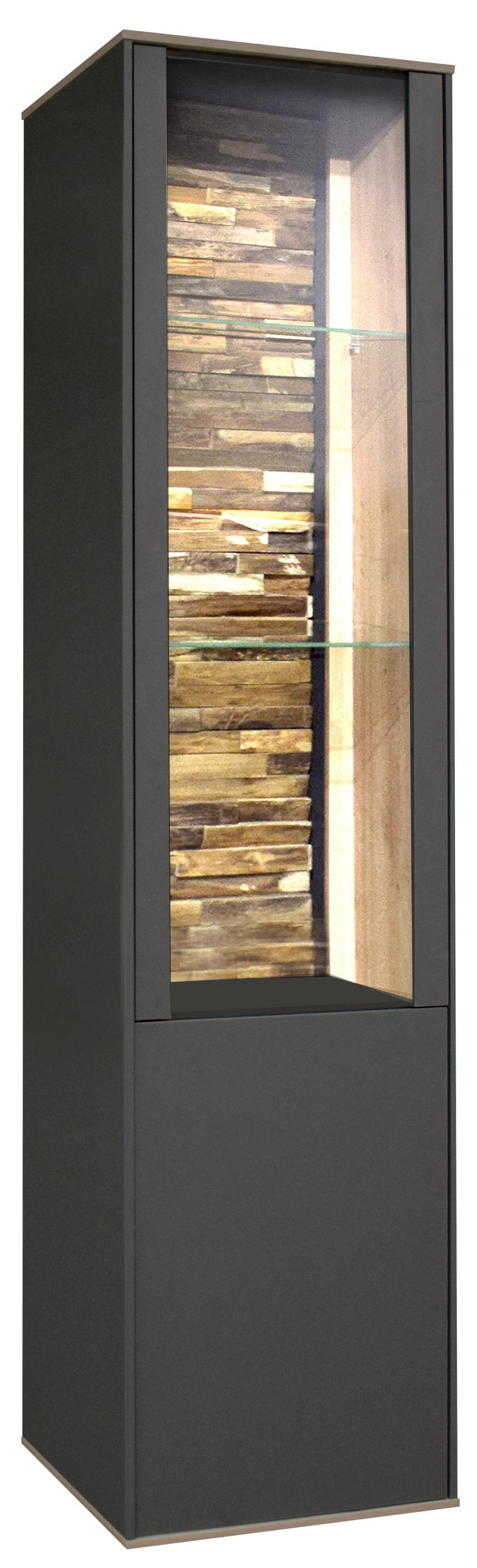 Vitrină COMO - stejar Artisan/antracit, Modern, material pe bază de lemn (42/180/42cm) - Premium Living