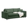 CANAPÉ-LIT AGNETA -BASED- - vert foncé/noir, MODERN, textile/bois (200/83/97cm) - Based