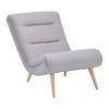 Relaxsessel Jan Hellgrau Samt - Hellgrau/Naturfarben, MODERN, Holz/Textil (74/102/90cm) - Bessagi Home