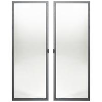 Türenset aus Glas in Anthrazit - Anthrazit, Modern, Glas/Metall (74/101cm) - Mömax