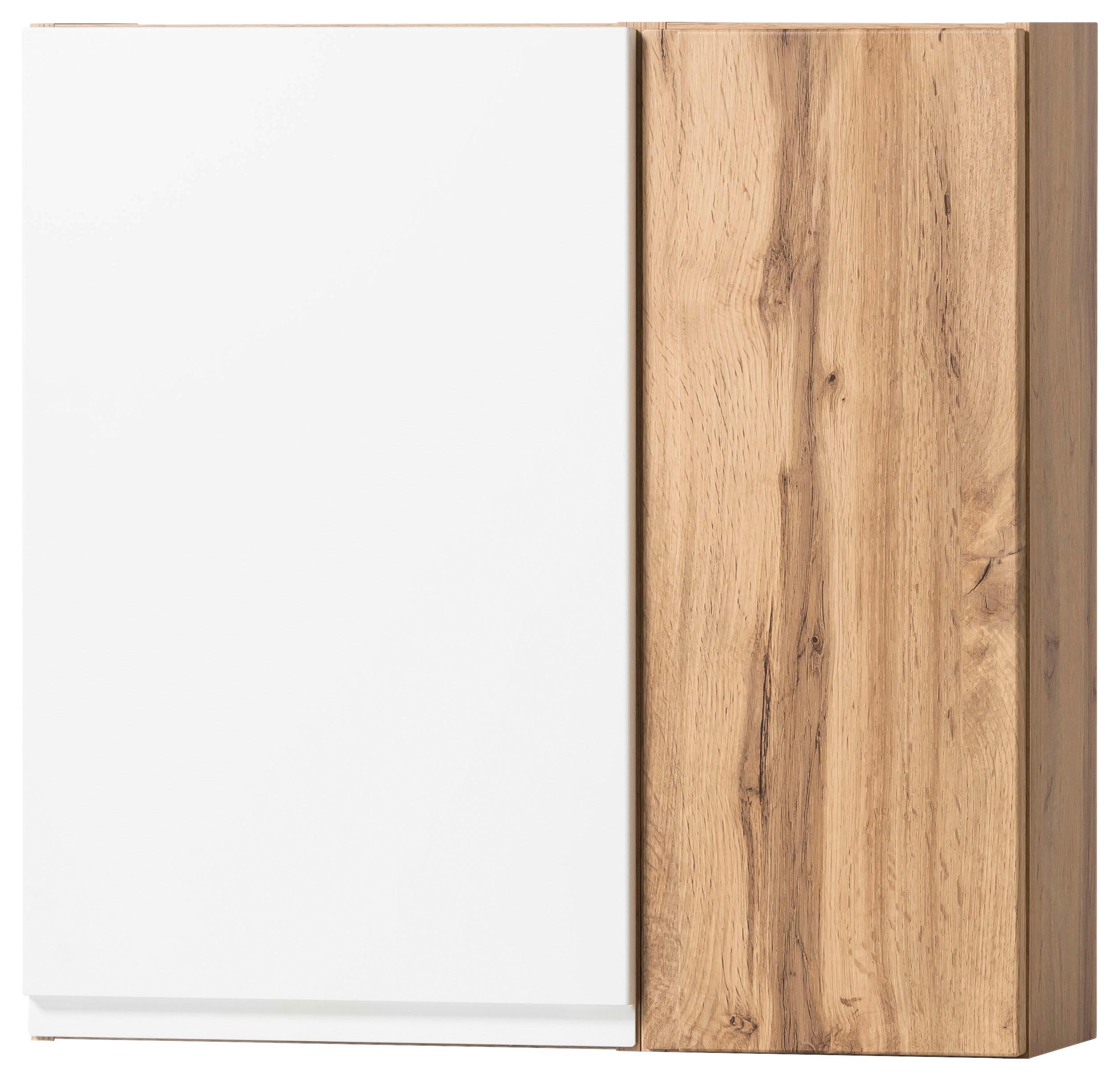 Hängeschrank Varese ca. 65x64 cm Weiß/Eiche - Eiche Wotan/Weiß, MODERN, Holzwerkstoff (65/64/20cm) - Held