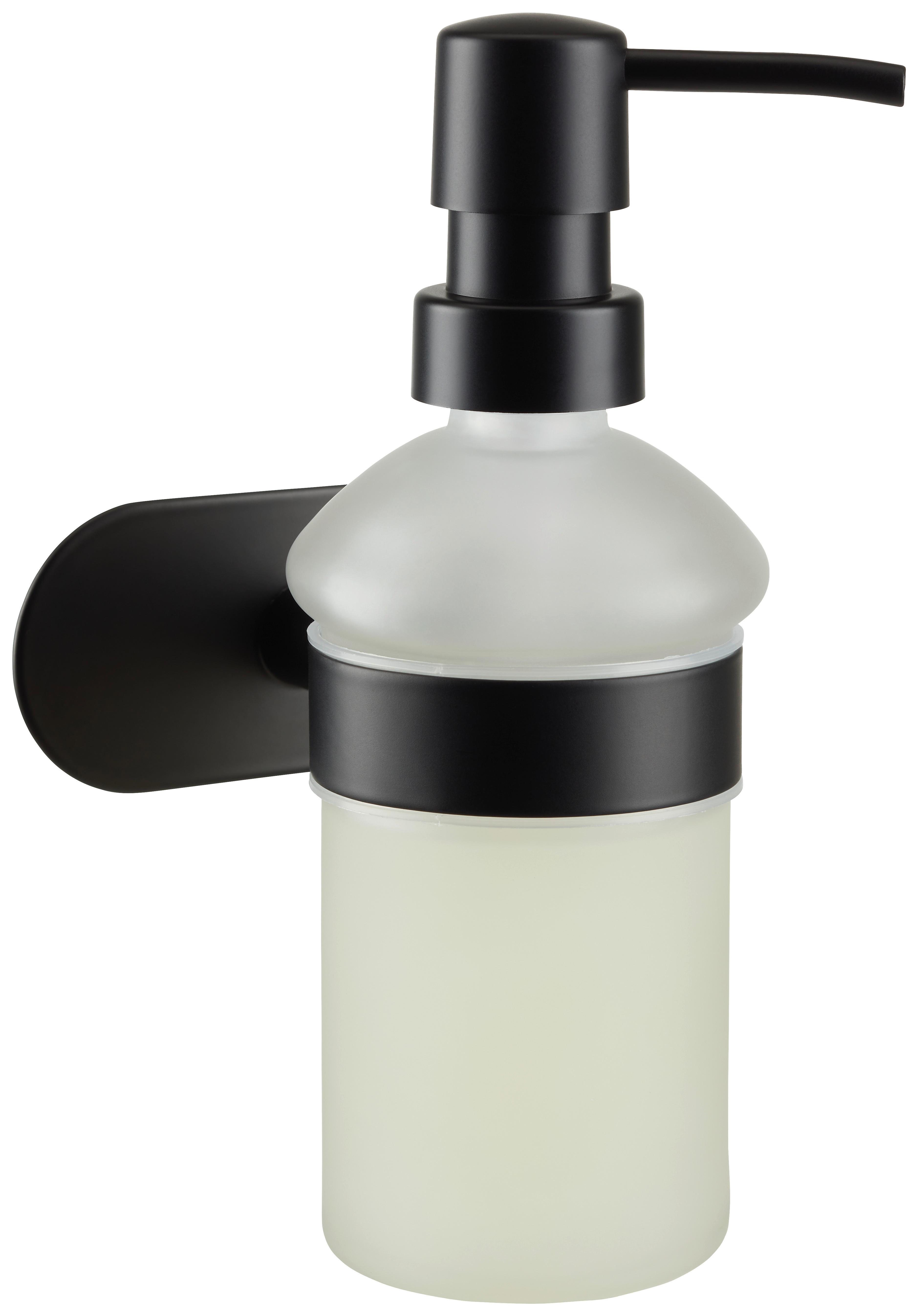 Seifenspender Turbo Loc in Schwarz - Schwarz, MODERN, Metall (10/16,5/10,5cm) - Modern Living